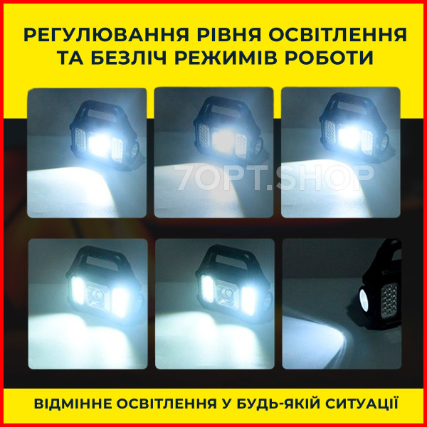 Акумуляторний ліхтар YD 2205 з LED освітленням та інтегрованою сонячною панеллю