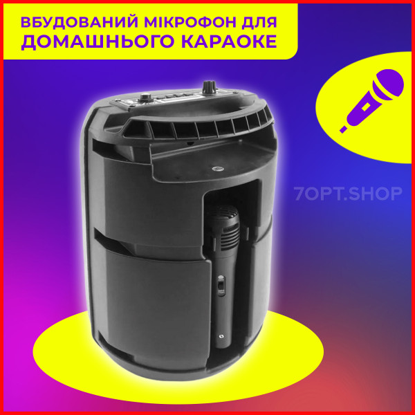 Портативна акустична система з мікрофоном Kimiso QS-611