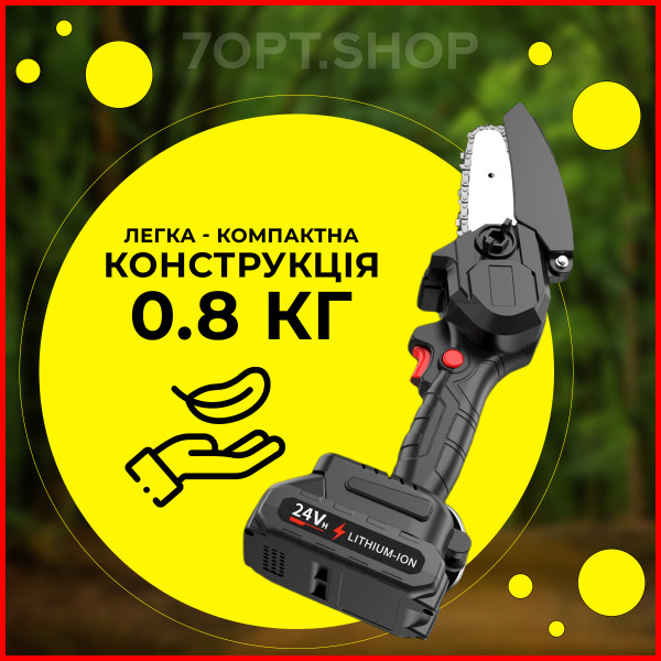 Міні акумуляторна електропила у валізі (2 акумулятори 24V)
