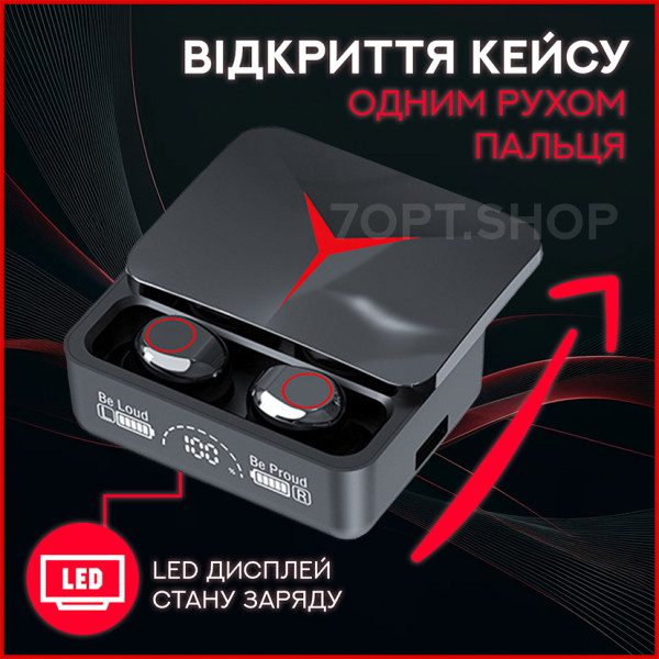 Бездротові TWS навушники з сенсорним управлінням TWS M90