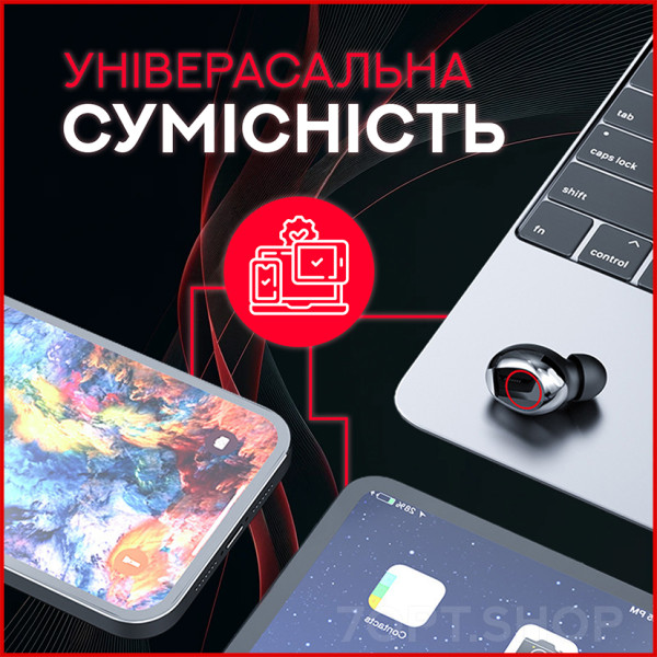 Бездротові TWS навушники з сенсорним управлінням TWS M90