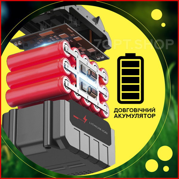 Акумуляторний ручний садовий триммер-газонокосарка 24V