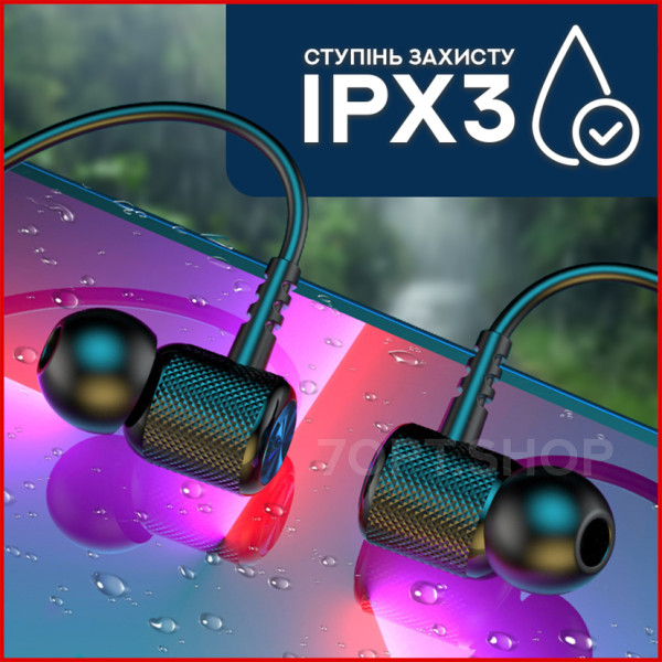 Магнітні вакуумні навушники AZ-35A-BT з Bluetooth та мікрофоном