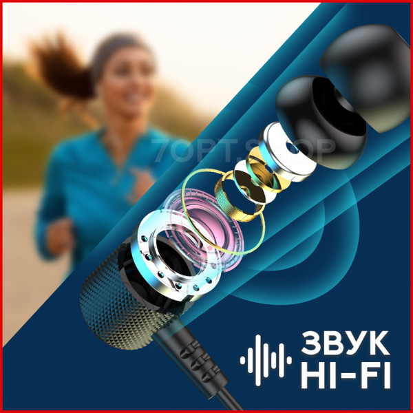 Магнітні вакуумні навушники AZ-35A-BT з Bluetooth та мікрофоном